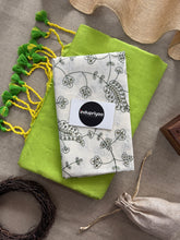 Perrot Handloom Khadi Cotton Saree With Sequence Embrodery Work Blouse